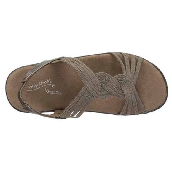 Easy Street Women's Natara Sandals, Pewter - Picture 4 of 5